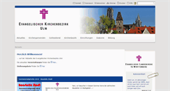 Desktop Screenshot of kirchenbezirk-ulm.de