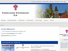 Tablet Screenshot of kirchenbezirk-ulm.de